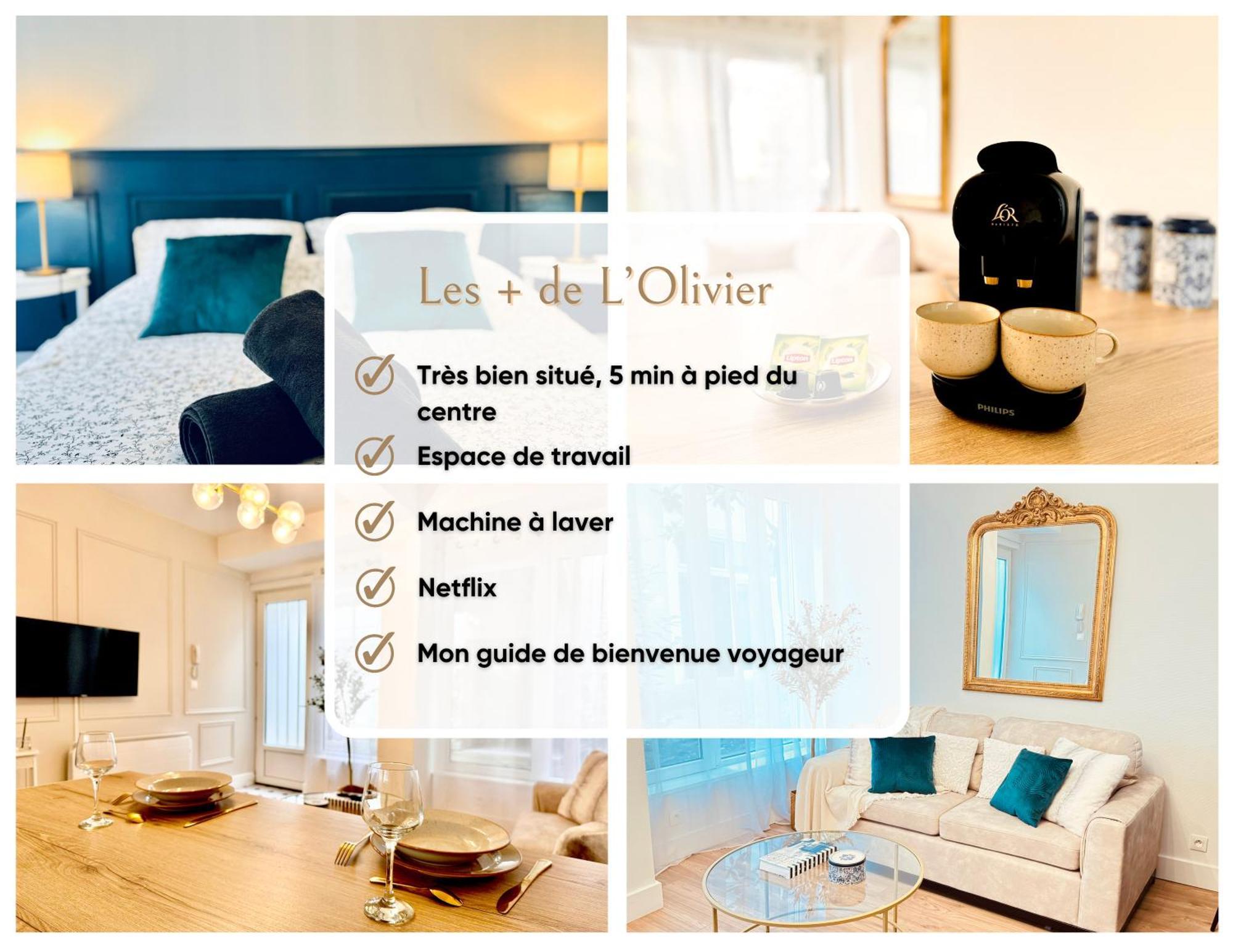 L'Olivier - Netflix - Bureau - Proche Centre Troyes Apartment Bagian luar foto